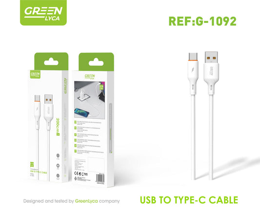 Cable de Carga Extra Largo 2M (USB-C) – Libertad Total en tu Sofá y Cama