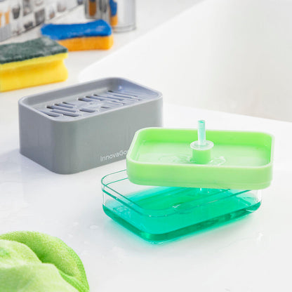 Dispensador de Jabón 2 en 1 para Fregadero Pushoap