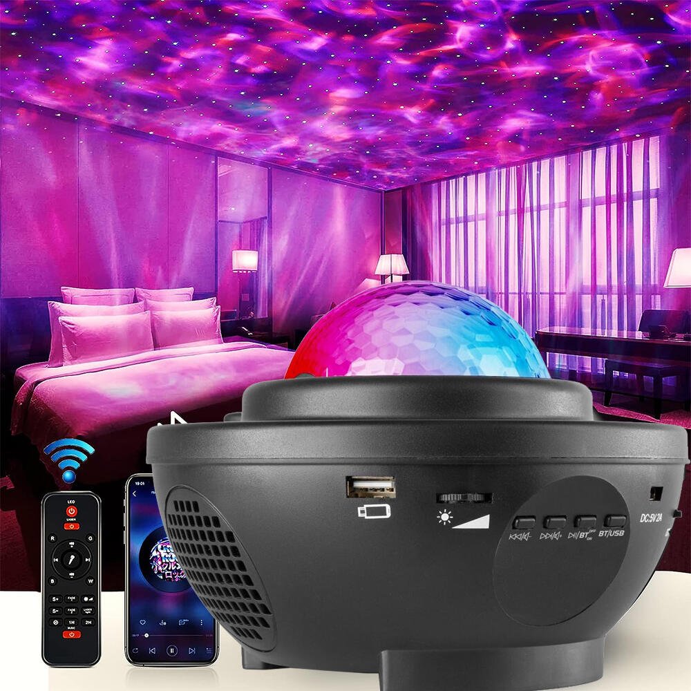 Proyector Estrellas Galaxia Altavoz Mando Distancia - innovagizmo.com