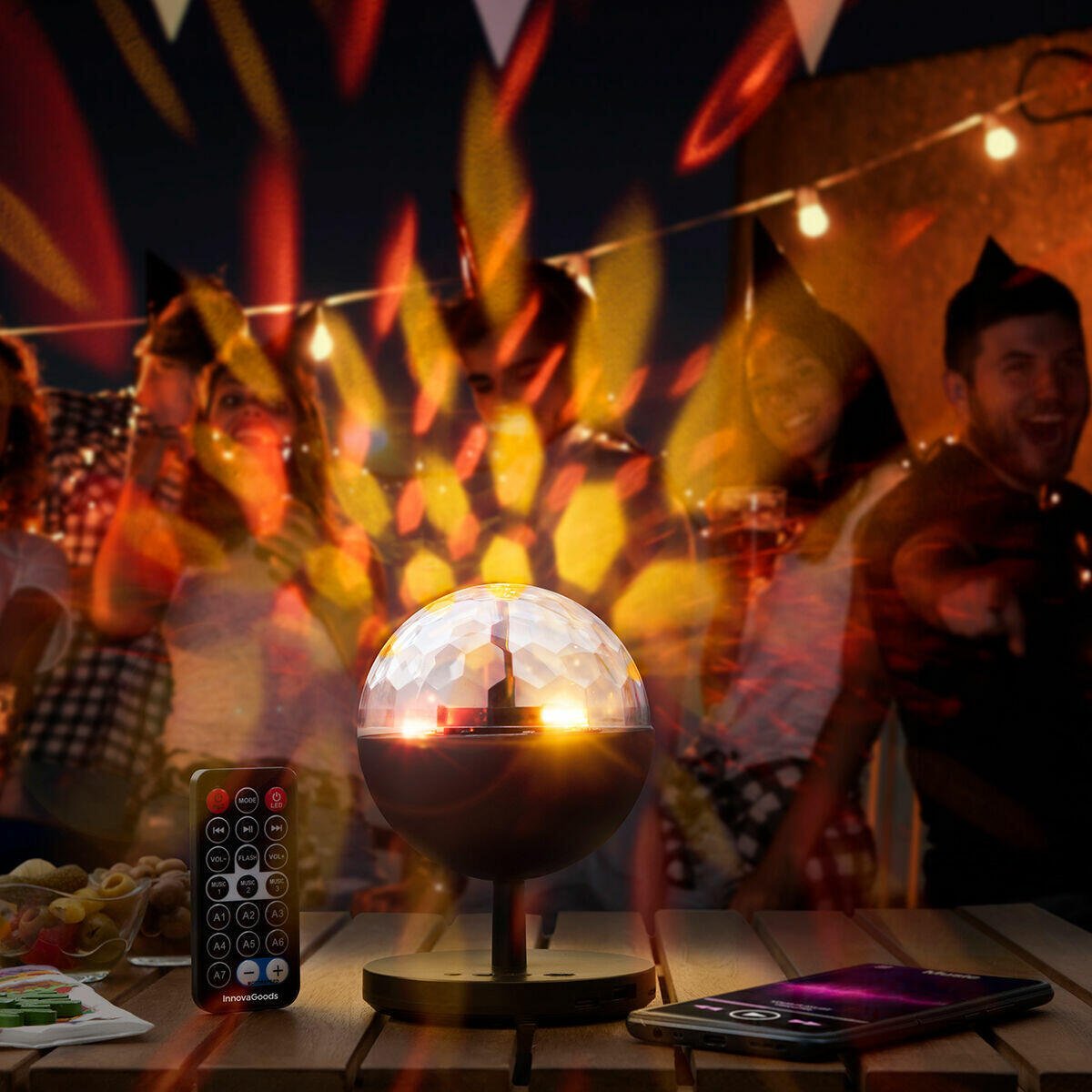 Proyector LED Recargable con Altavoz Istarlyt - innovagizmo.com