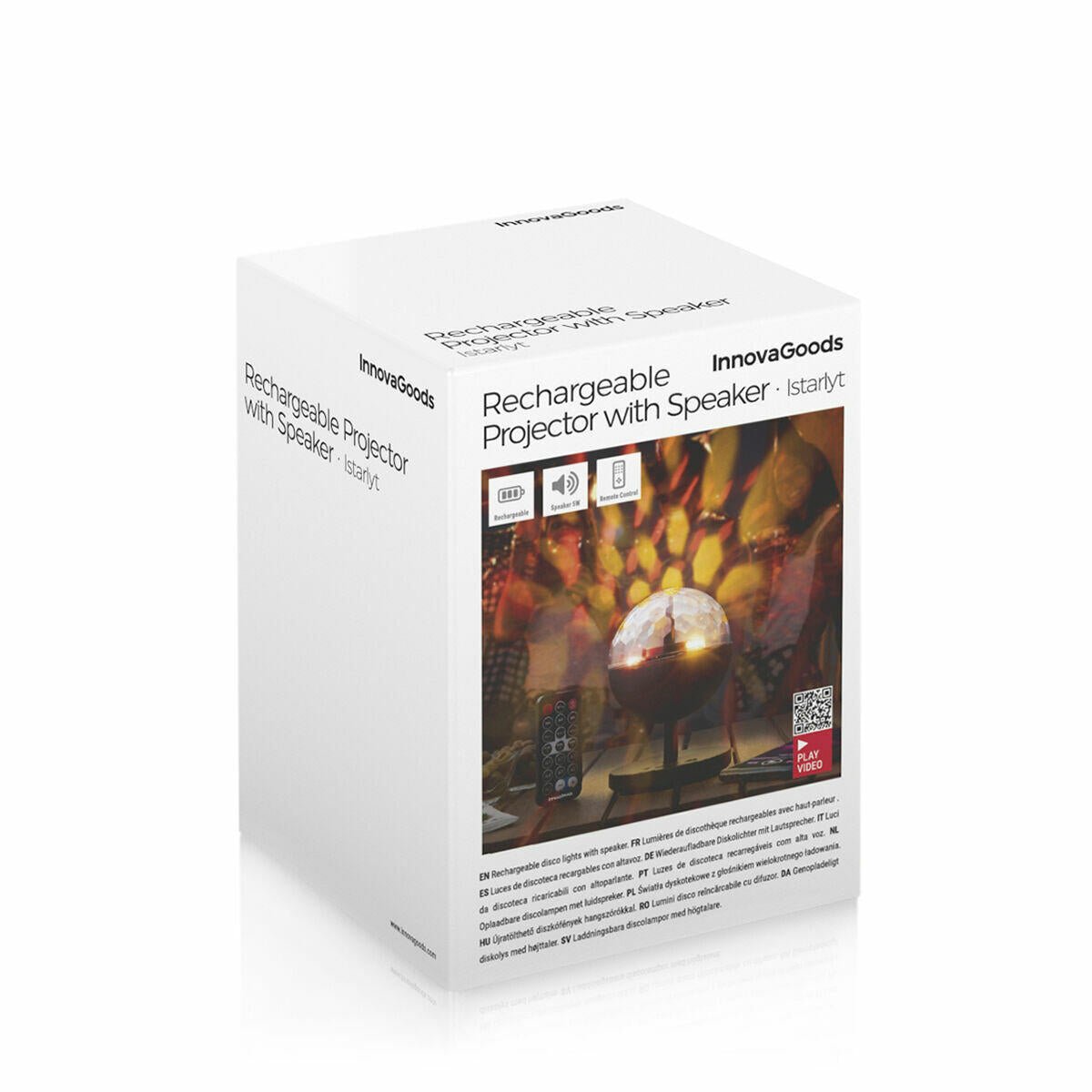 Proyector LED Recargable con Altavoz Istarlyt - innovagizmo.com