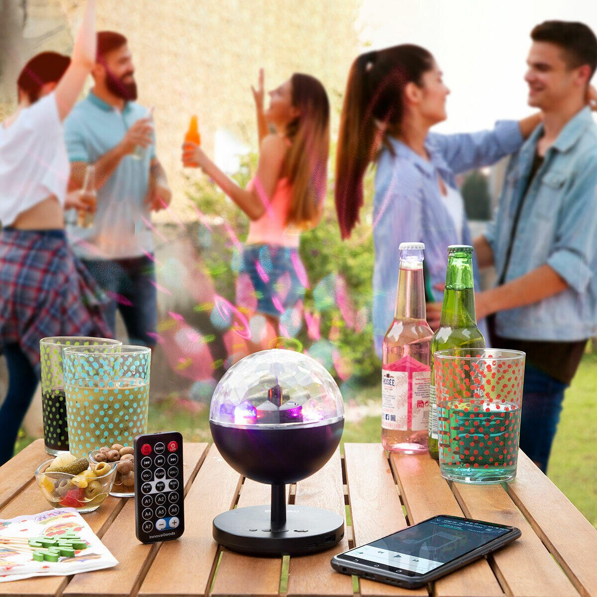 Proyector LED Recargable con Altavoz Istarlyt - innovagizmo.com