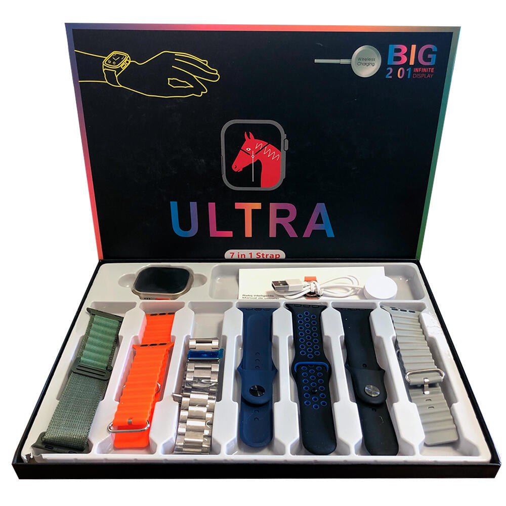Reloj Inteligente Watch Ultra 7 con 7 Correas Intercambiables | Elegancia y Tecnología en tu Muñeca - innovagizmo.com