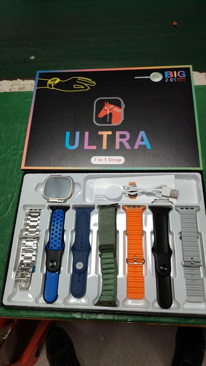 Reloj Inteligente Watch Ultra 7 con 7 Correas Intercambiables | Elegancia y Tecnología en tu Muñeca - innovagizmo.com