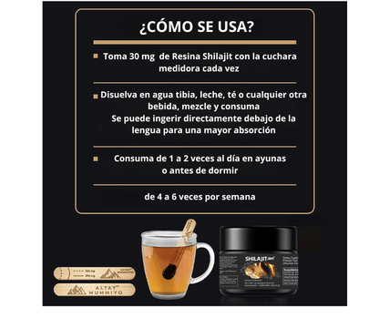 Resina de Shilajit del Himalaya: Energía Pura y Vitalidad Natural