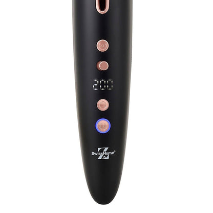 Rizador de Pelo Swiss Home 'Afrodite' con 4 Ajustes de Calor, Infrarrojos, Batería Li - Ion y Pantalla LED - innovagizmo.com
