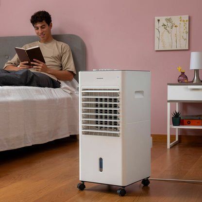 Climatizador Evaporativo Portátil Airvecove InnovaGoods | Enfría, Humidifica y Purifica con Depósito 5 L