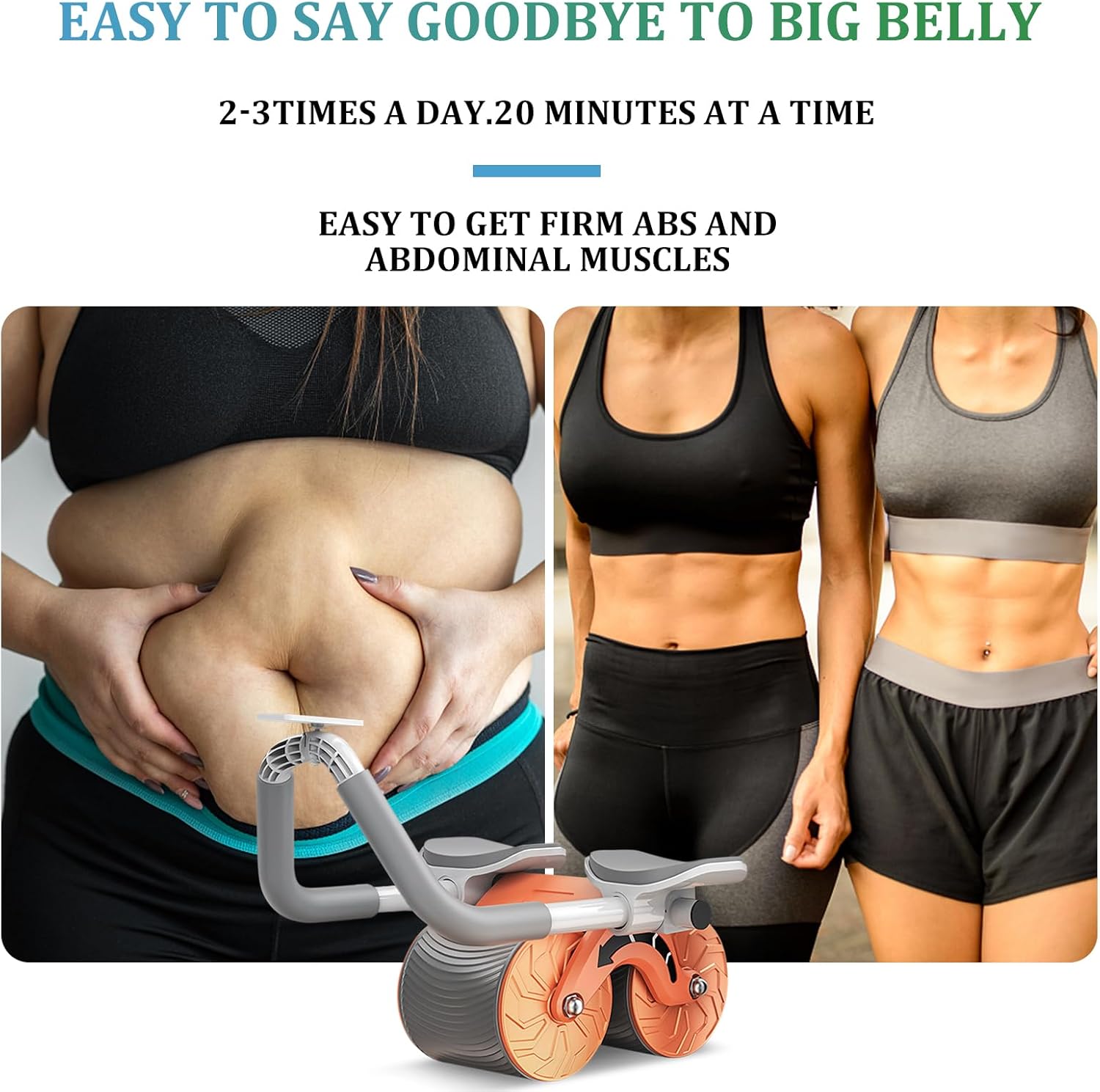 Rodillo de entrenamiento para abdominales con soporte para codos - innovagizmo.com
