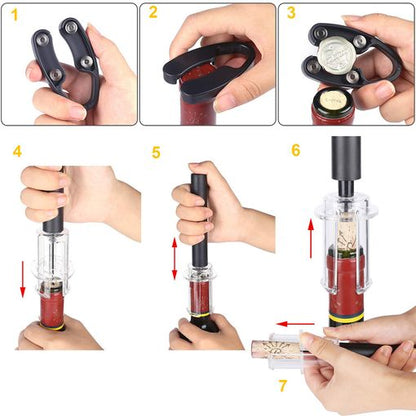Sacacorchos De Aire A Presión Para Botellas De Vino - innovagizmo.com