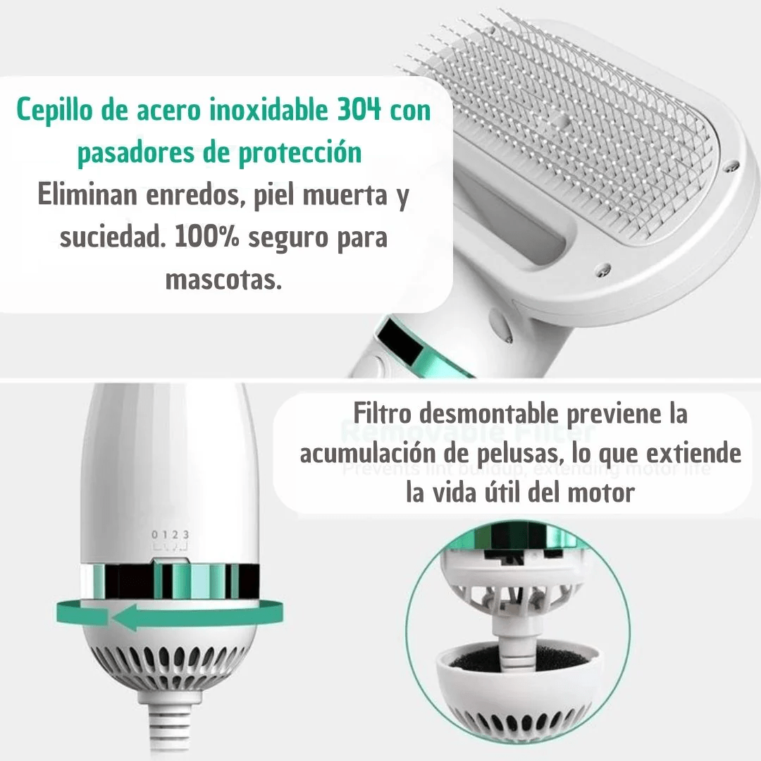 Secador - Cepillo para Mascotas 2 en 1 - innovagizmo.com