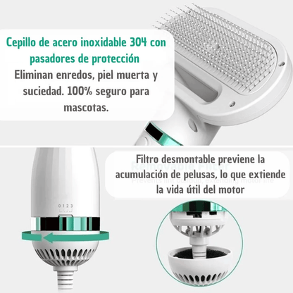 Secador - Cepillo para Mascotas 2 en 1 - innovagizmo.com