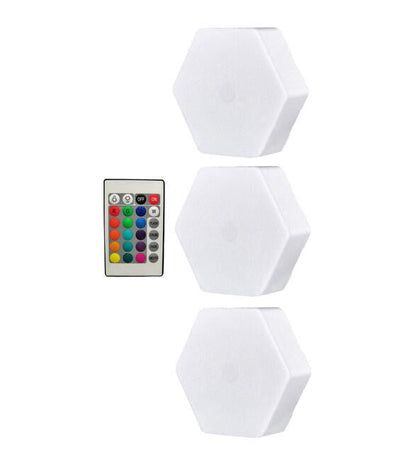 SET DE 3 LUCES DE LED COLORES CON MANDO - innovagizmo.com