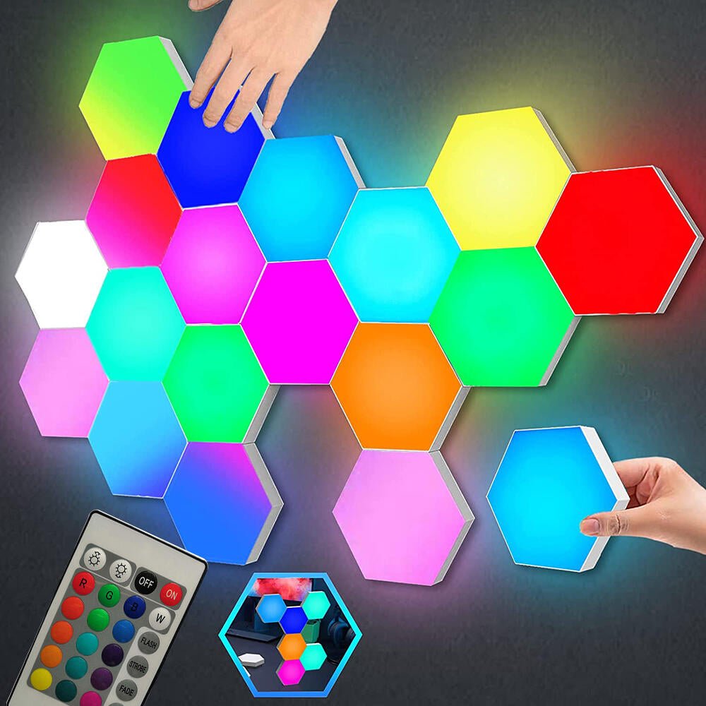 SET DE 3 LUCES DE LED COLORES CON MANDO - innovagizmo.com