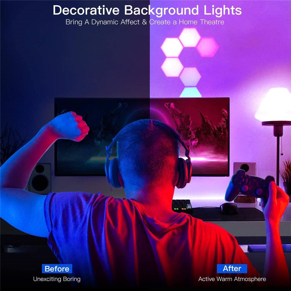 SET DE 3 LUCES DE LED COLORES CON MANDO - innovagizmo.com