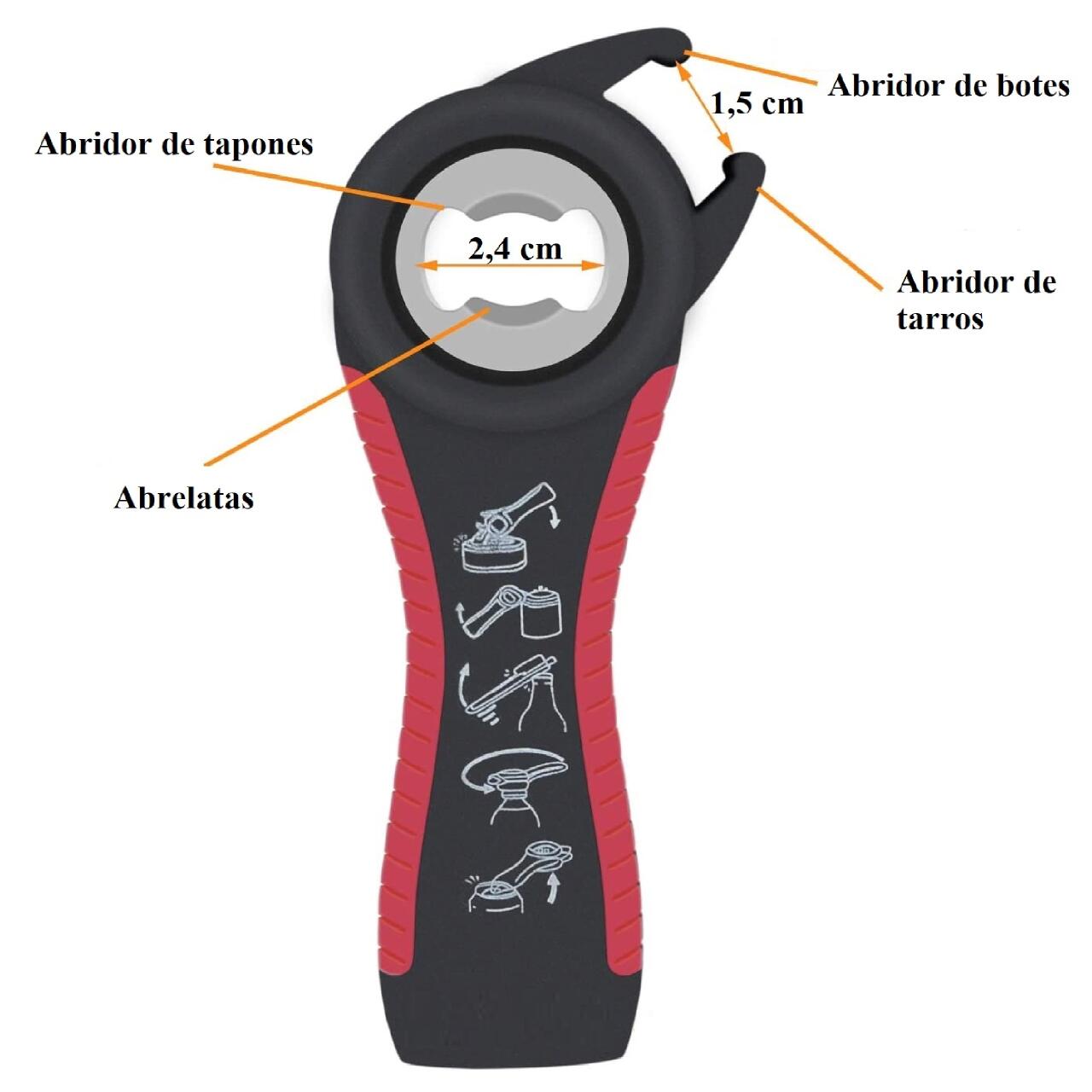 Set de Abridores Tarros y Botellas Multiusos - innovagizmo.com