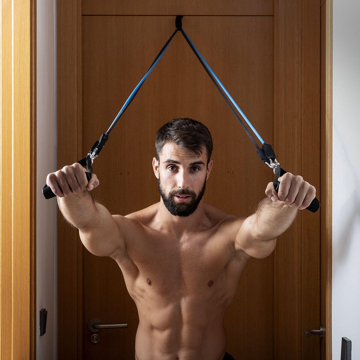 Set de Bandas de Resistencia con Accesorios y Guía de Ejercicios Rebainer InnovaGoods 5 Unidades - innovagizmo.com