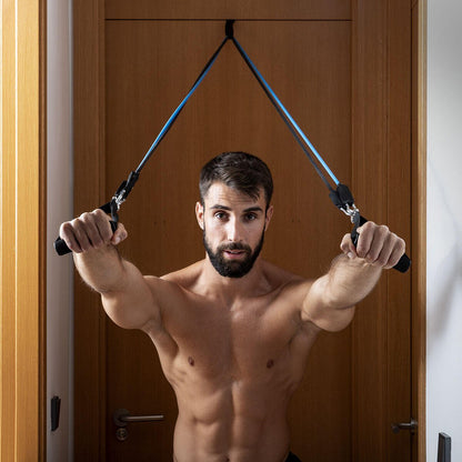 Set de Bandas de Resistencia con Accesorios y Guía de Ejercicios Rebainer InnovaGoods 5 Unidades - innovagizmo.com