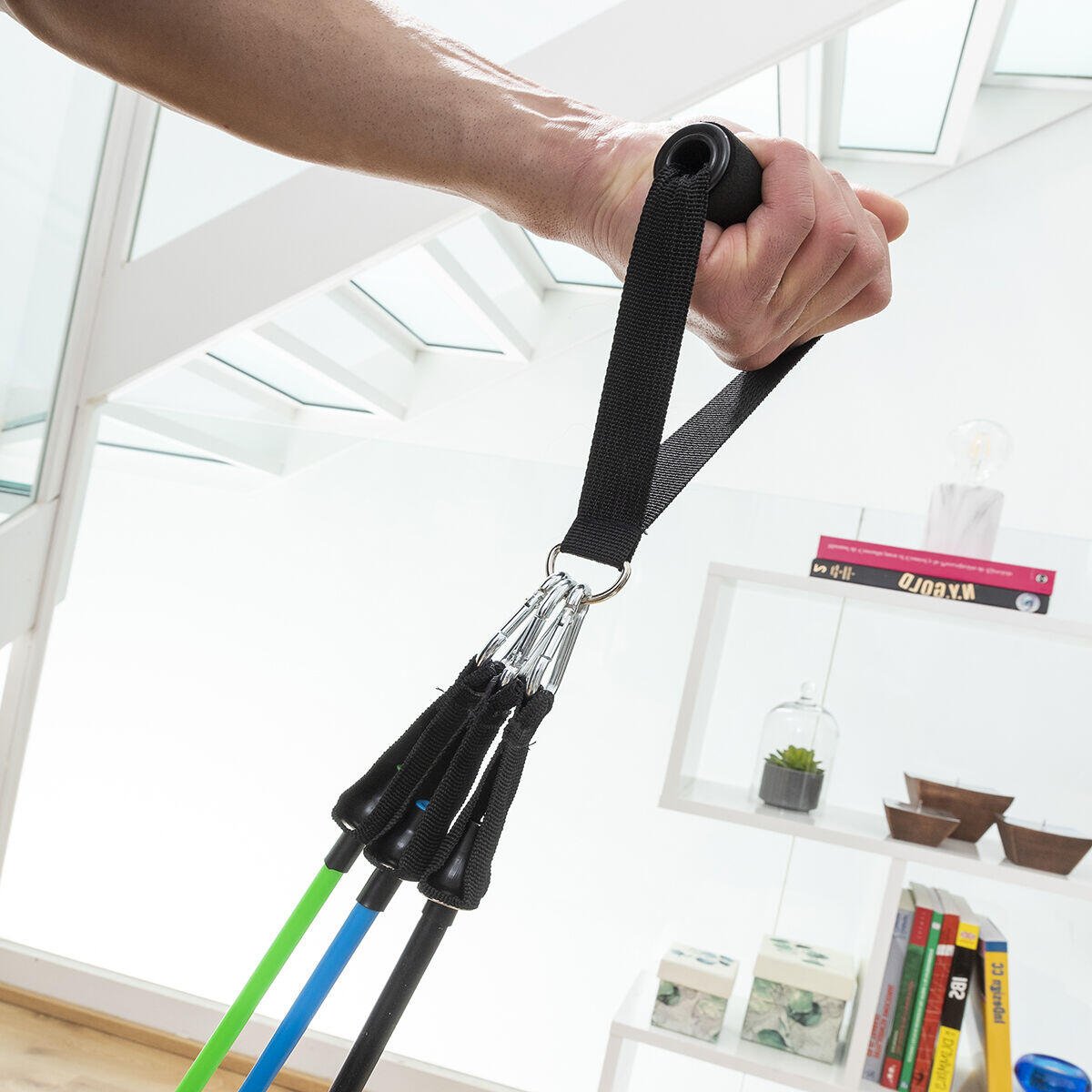 Set de Bandas de Resistencia con Accesorios y Guía de Ejercicios Tribainer InnovaGoods 3 Unidades - innovagizmo.com