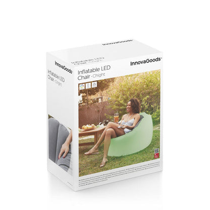 Sillón Hinchable LED Multicolor + Mando | InnovaGoods - innovagizmo.com