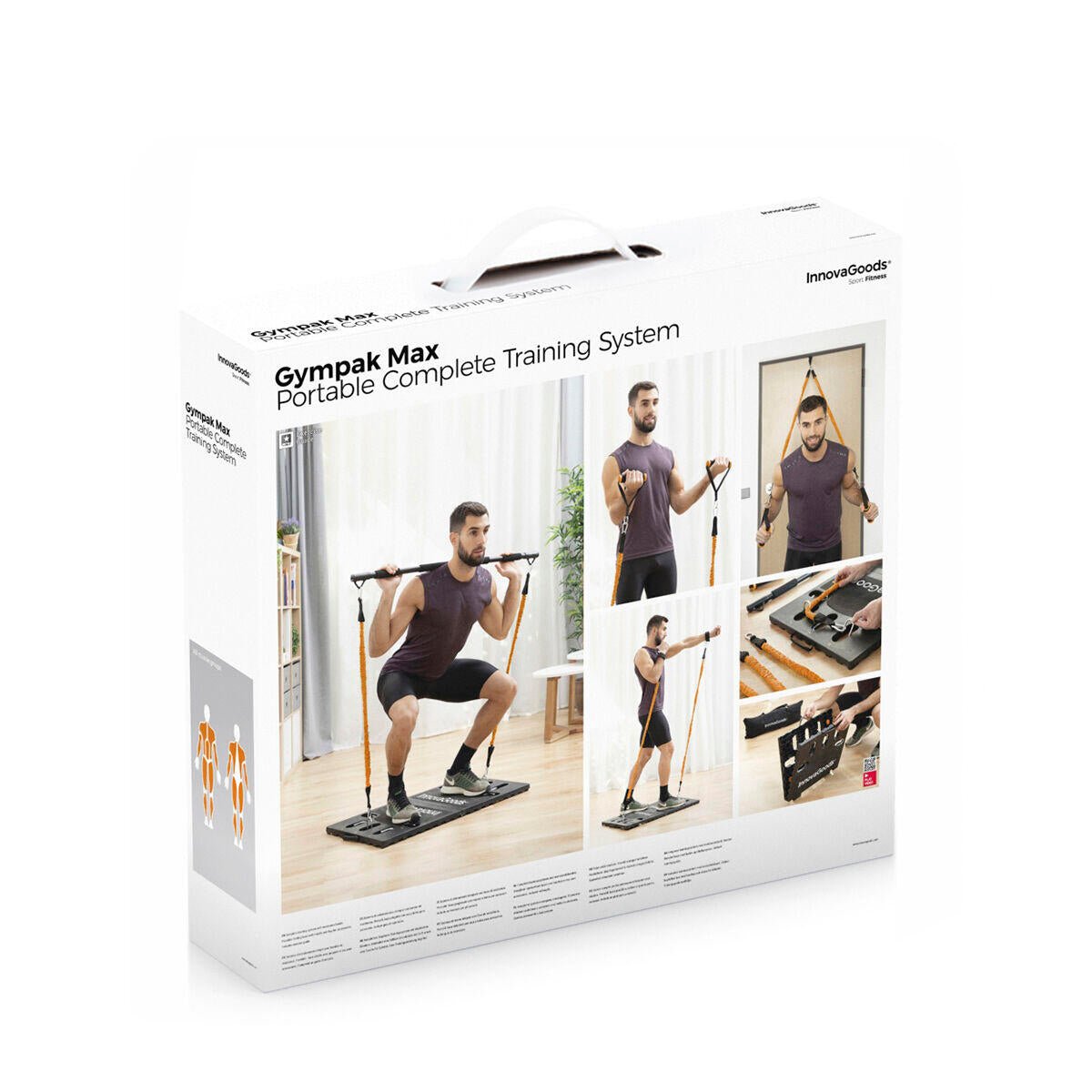 Sistema de Entrenamiento Integral Portátil con Guía de Ejercicios Gympak Max InnovaGoods - innovagizmo.com
