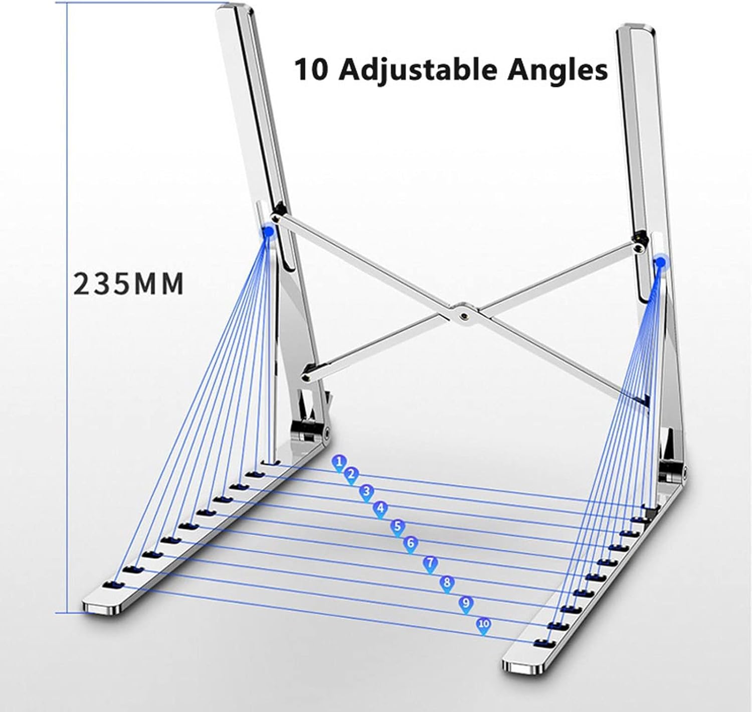 Soporte Ergonómico Plegable para Portátil y Tablet de Aluminio – Ajustable, Resistente y Antideslizante - innovagizmo.com