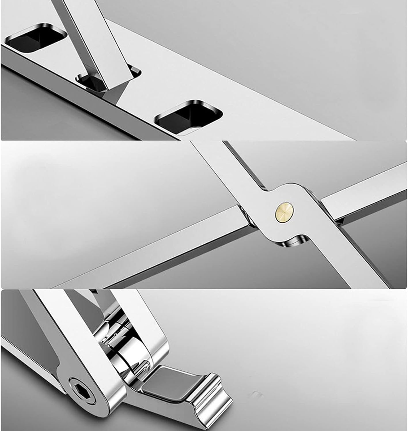 Soporte Ergonómico Plegable para Portátil y Tablet de Aluminio – Ajustable, Resistente y Antideslizante - innovagizmo.com