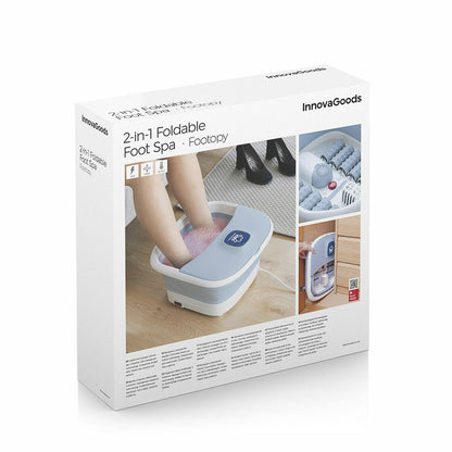 Spa para Pies Plegable con Rodillos e Hidromasaje Footopy InnovaGoods - innovagizmo.com