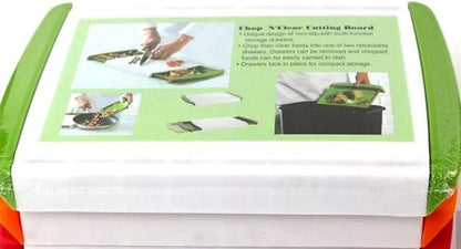 Tabla de Cortar con 2 Compartimentos Extraíbles – Antideslizante y Práctica - innovagizmo.com