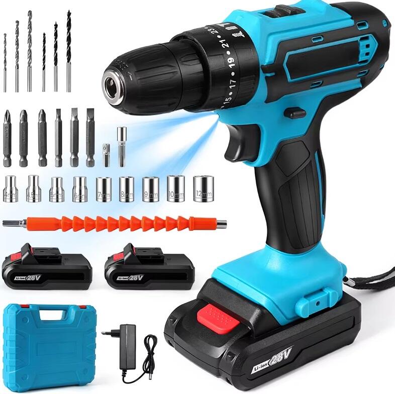 Taladro TMAKOTA Inalámbrico de 28V con Accesorios - innovagizmo.com