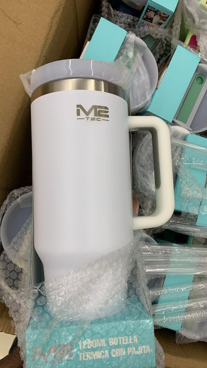 Taza Térmica 1200 ml de Acero Inoxidable con Pajita - innovagizmo.com