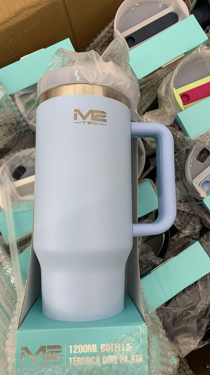 Taza Térmica 1200 ml de Acero Inoxidable con Pajita - innovagizmo.com