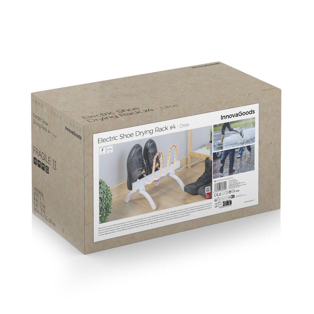 Tendedero Secador de Calzado Eléctrico Droe InnovaGoods 40 W 2 pares - innovagizmo.com