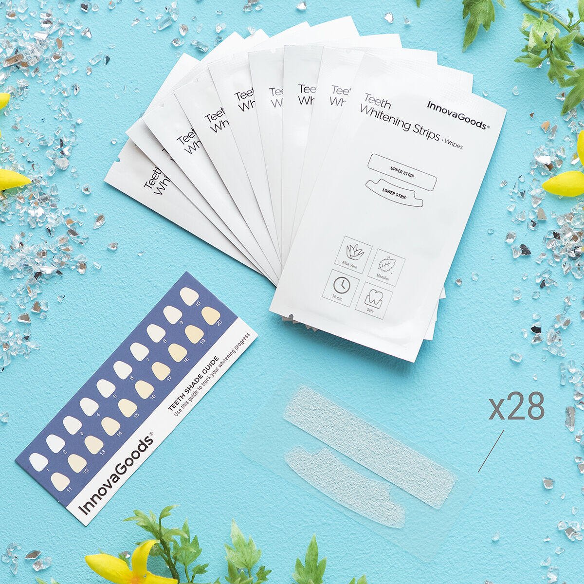 Tiras Blanqueadoras Dentales Wripes InnovaGoods - innovagizmo.com