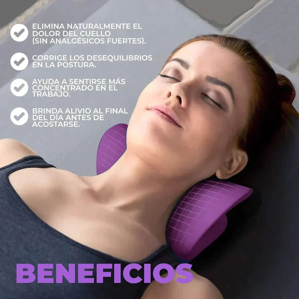 Tracción Cervical para relajar el Cuello Reduce tensión en cuello y hombros - innovagizmo.com