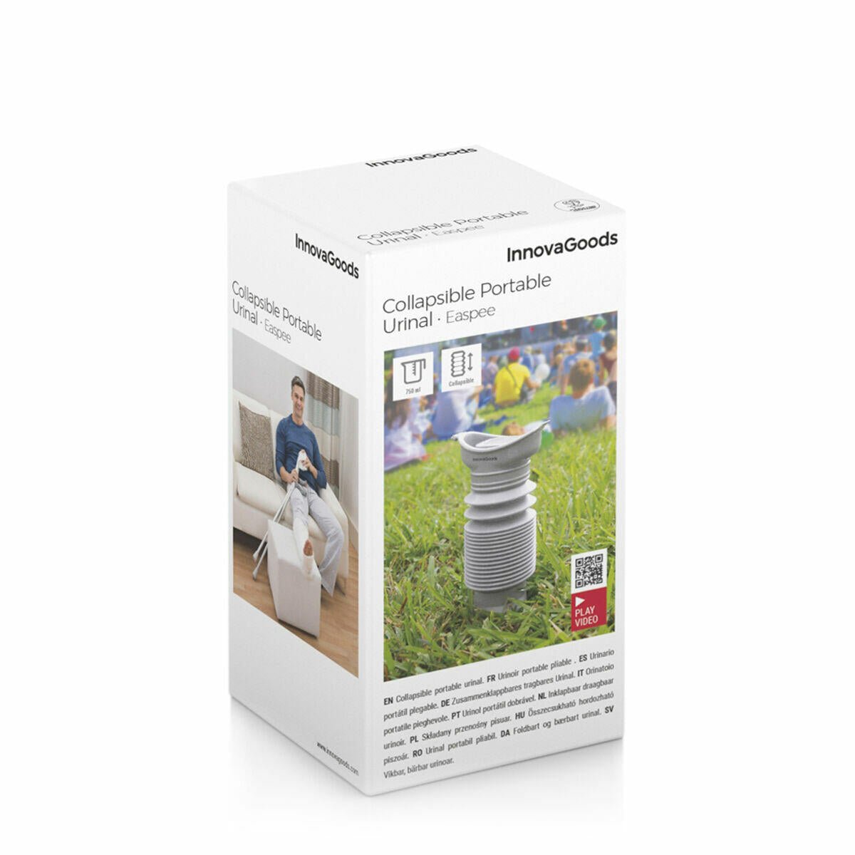 Urinario Portátil Plegable Easpee InnovaGoods - innovagizmo.com