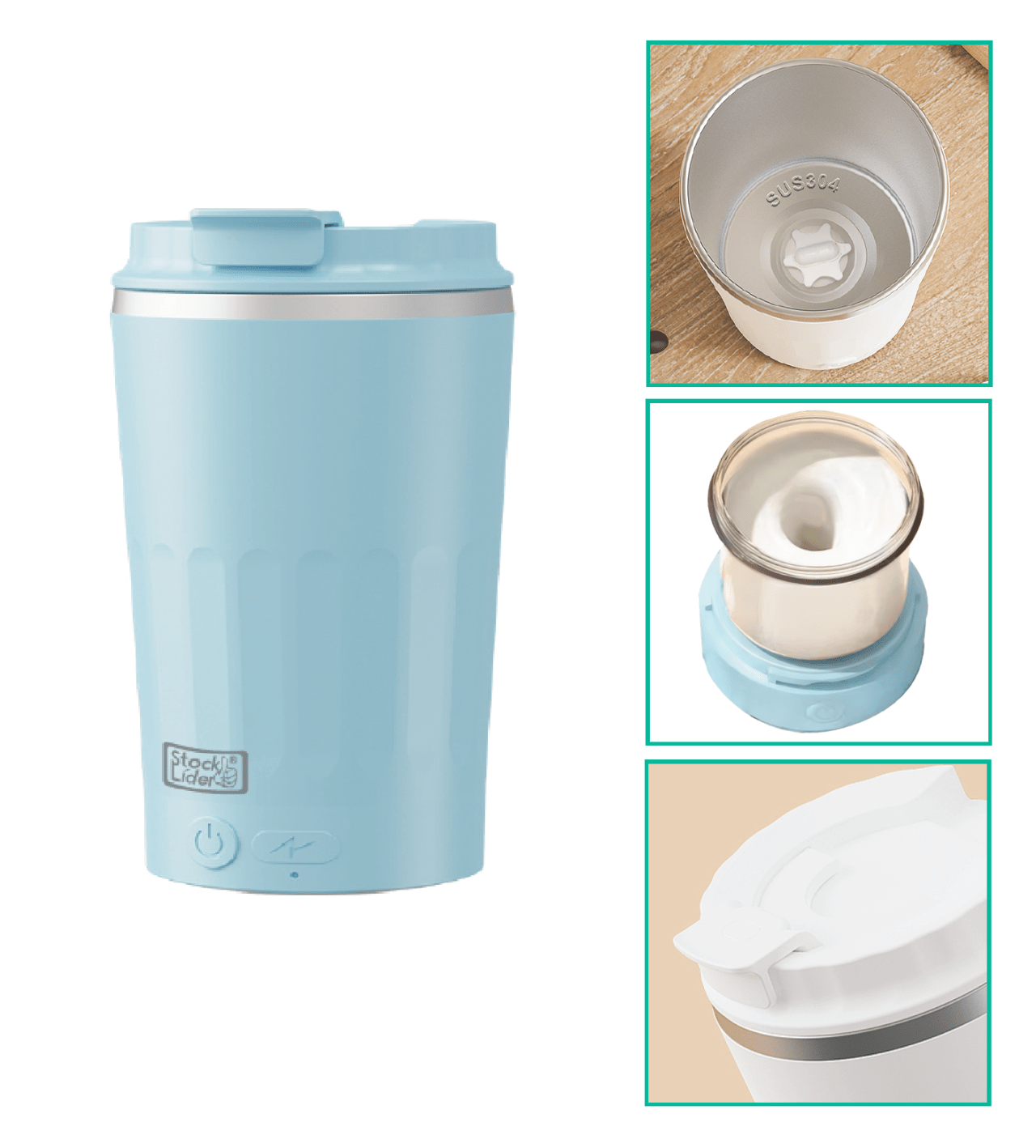 Vaso Mezclador Automático 400 ml | Bebidas listas en segundos - innovagizmo.com