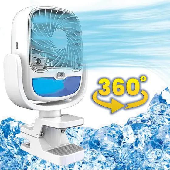 VENTILADOR DE AIRE FRIO HUMIDIFICADOR CON PINZA - innovagizmo.com