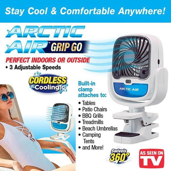 VENTILADOR DE AIRE FRIO HUMIDIFICADOR CON PINZA - innovagizmo.com