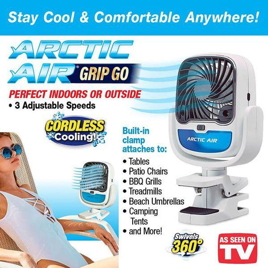 VENTILADOR DE AIRE FRIO HUMIDIFICADOR CON PINZA - innovagizmo.com