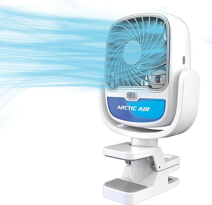 VENTILADOR DE AIRE FRIO HUMIDIFICADOR CON PINZA - innovagizmo.com