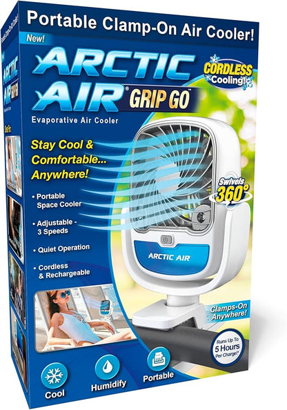 VENTILADOR DE AIRE FRIO HUMIDIFICADOR CON PINZA - innovagizmo.com