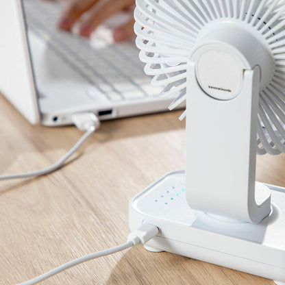 Ventilador de Escritorio Recargable Fanrec InnovaGoods Ø5,4'' 3600 mAh / 13,3 W - innovagizmo.com