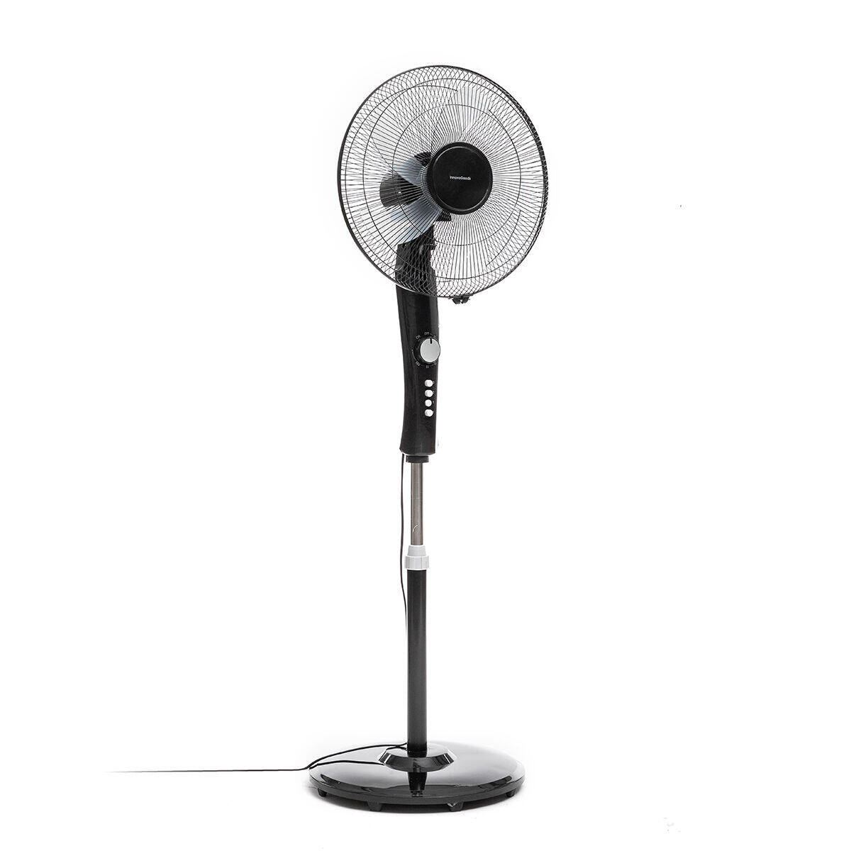 Ventilador de Pie Silencioso 45W con Temporizador Freshinn Negro - innovagizmo.com