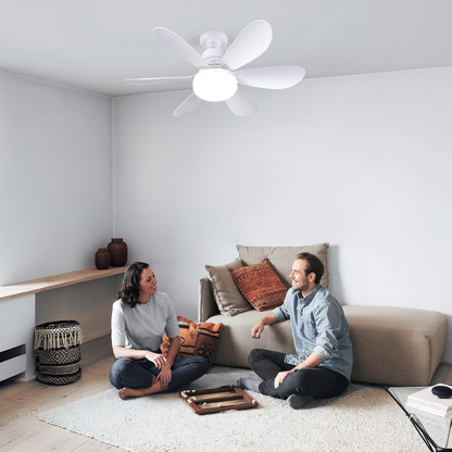 Ventilador de Techo LED con Aspas Desmontables y Control Remoto — Frescura Silenciosa y Mantenimiento Sin Esfuerzo