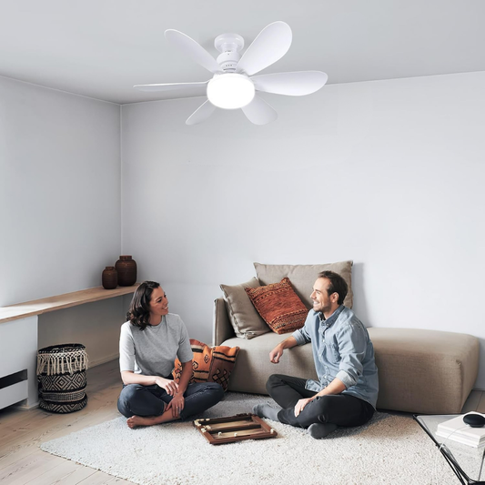 Ventilador de Techo LED con Aspas Desmontables y Control Remoto — Frescura Silenciosa y Mantenimiento Sin Esfuerzo