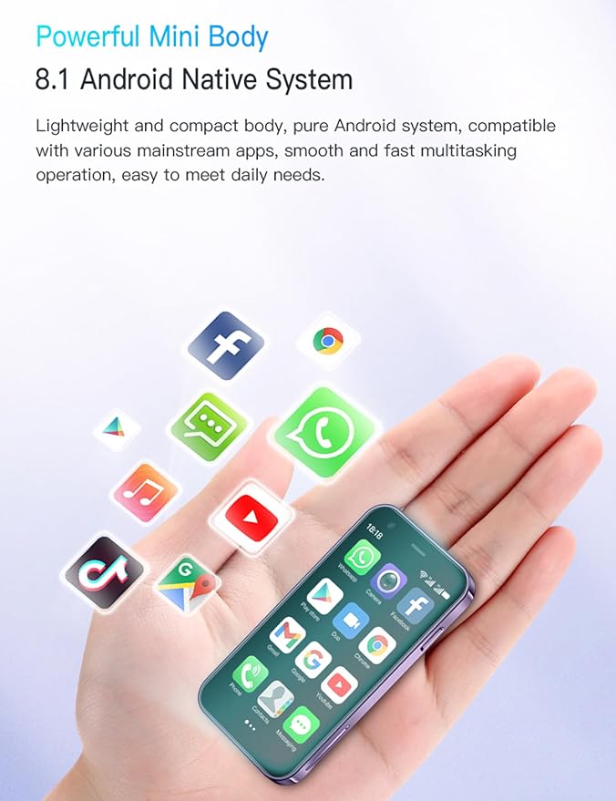 XS15 Mini Smartphone 3G 📱 Ultraligero, Doble SIM, Android y Portátil | Tu Segundo Móvil Ideal - innovagizmo.com