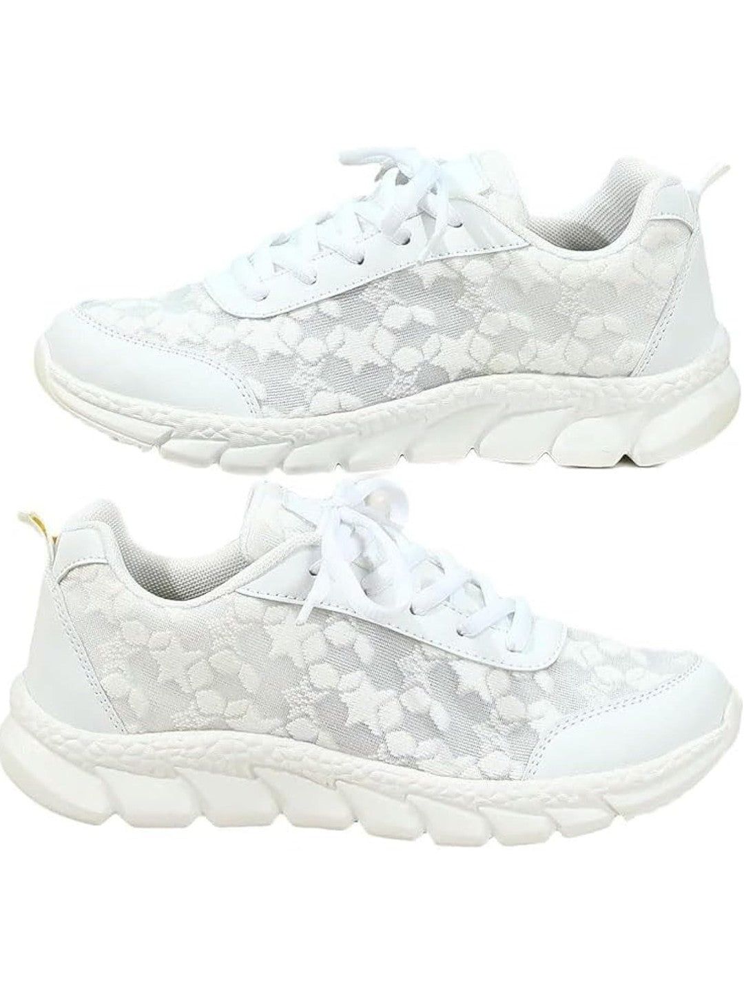 Zapatillas de Mujer Transpirables Antideslizantes con Soporte de Arco y Ajuste Cómodo (Blancas) - innovagizmo.com